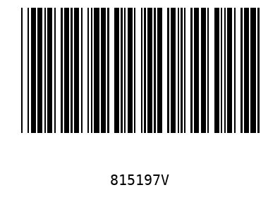 Bar code 815197