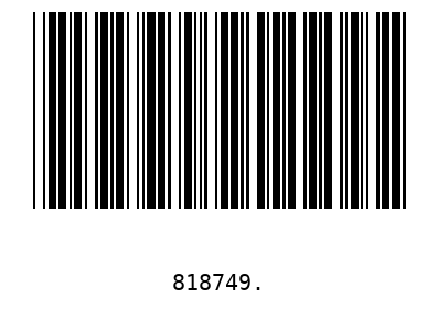 Barcode 818749