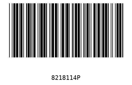 Bar code 8218114