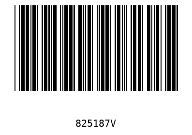 Barcode 825187