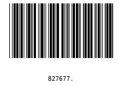 Barcode 827677