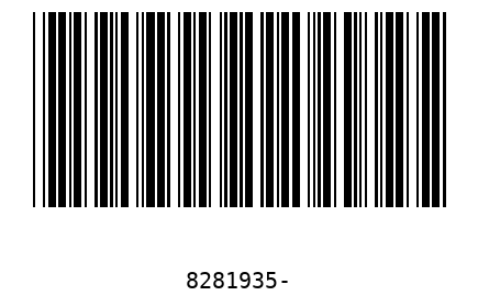 Bar code 8281935