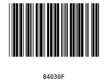 Barra Código, Code 39 84030