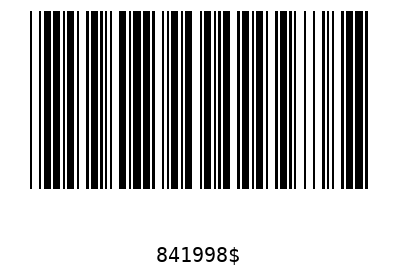 Bar code 841998
