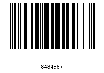 Bar code 848498