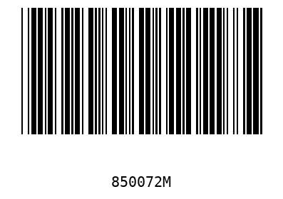 Bar code 850072