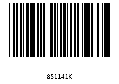 Barcode 851141