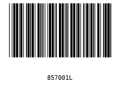 Bar code 857001