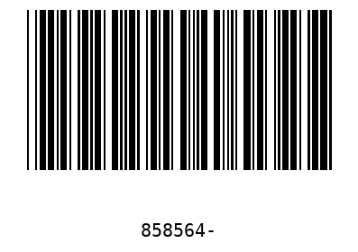 Bar code 858564