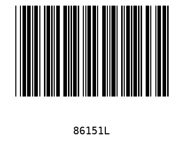 Barra Código, Code 39 86151