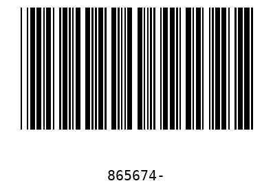 Barcode 865674