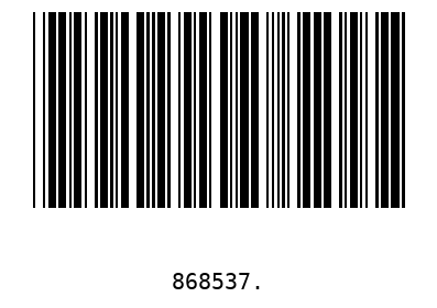 Barcode 868537