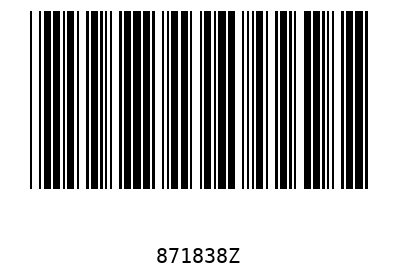 Barcode 871838