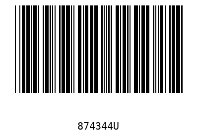 Barcode 874344