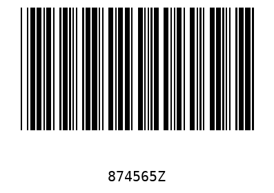 Bar code 874565
