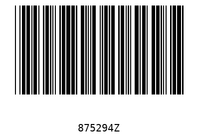 Barcode 875294