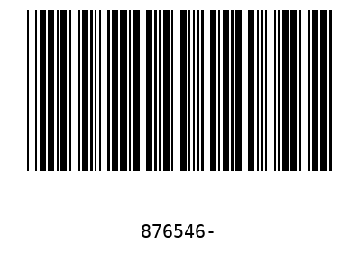 Bar code 876546