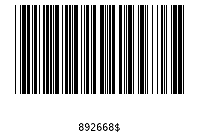 Barcode 892668