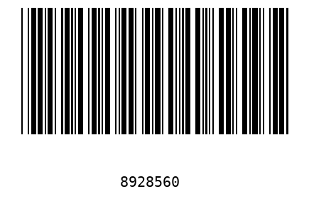 Bar code 8928560