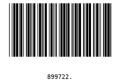 Barcode 899722