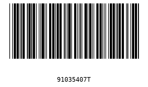Barcode 91035407