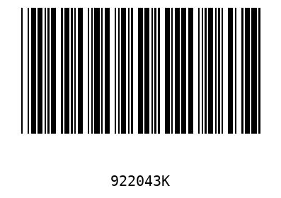 Barcode 922043