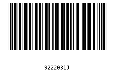 Bar code 9222031