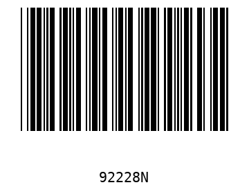 Barra Código, Code 39 92228