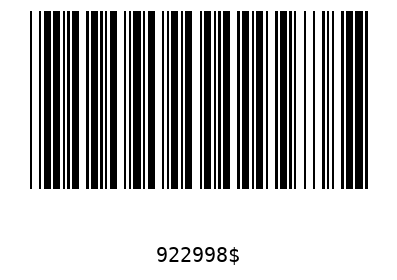 Barcode 922998