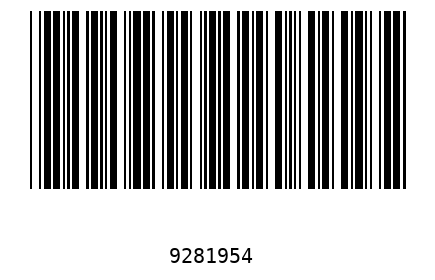 Bar code 9281954