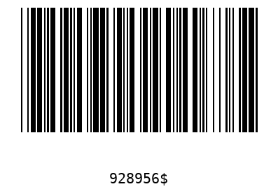 Barcode 928956