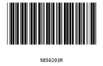 Barra Código 9850203
