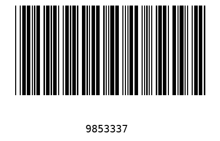 Barcode 9853337