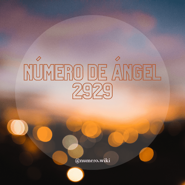 numero angel 2929