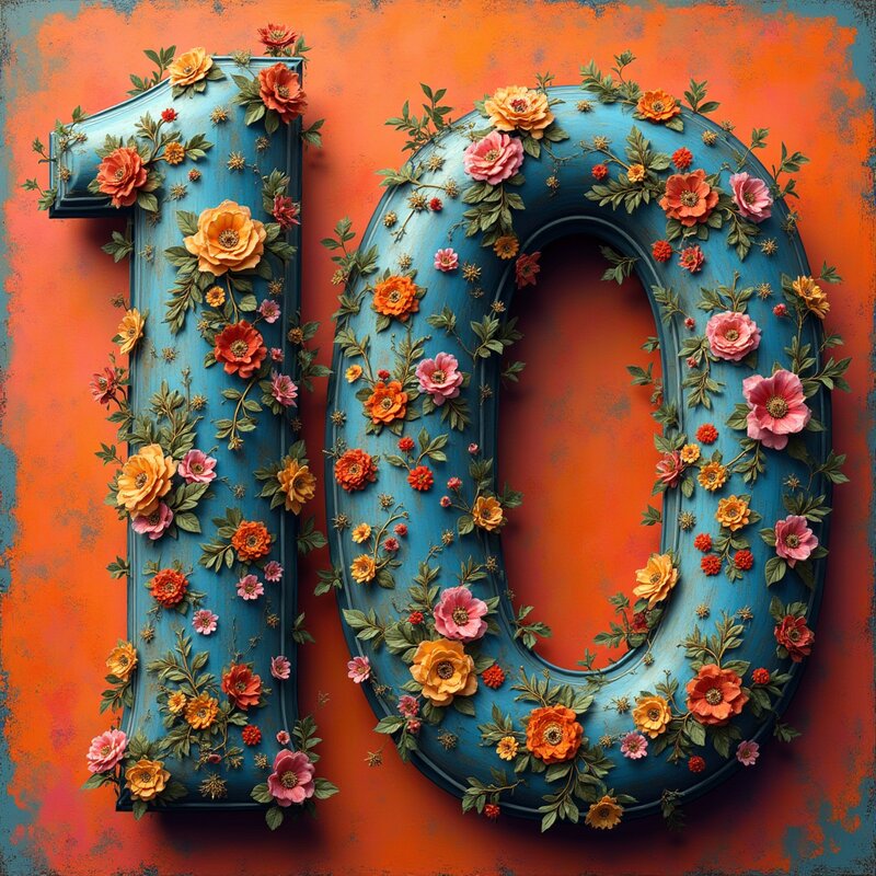 Artistic photo of number 10