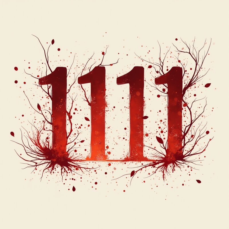 Artistic photo of number 1111