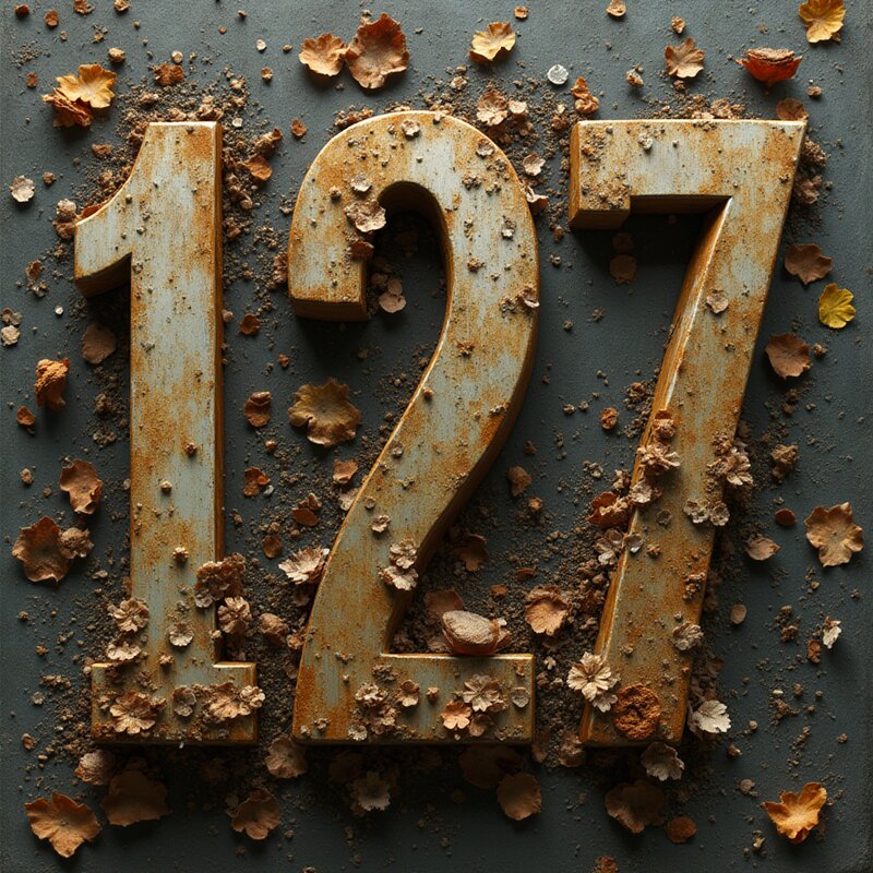 Artistic photo of number 127
