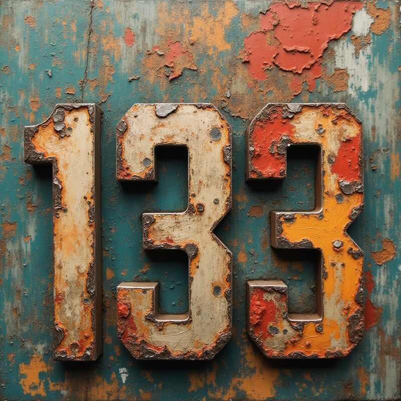 Artistic photo of number 133