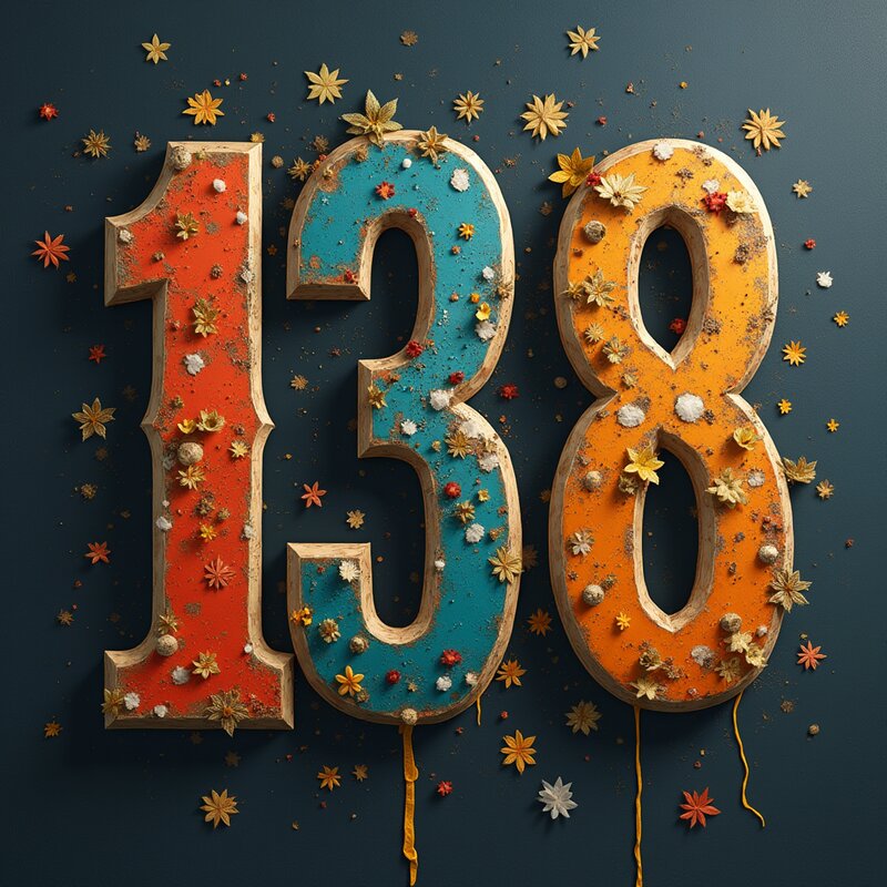 Artistic photo of number 138