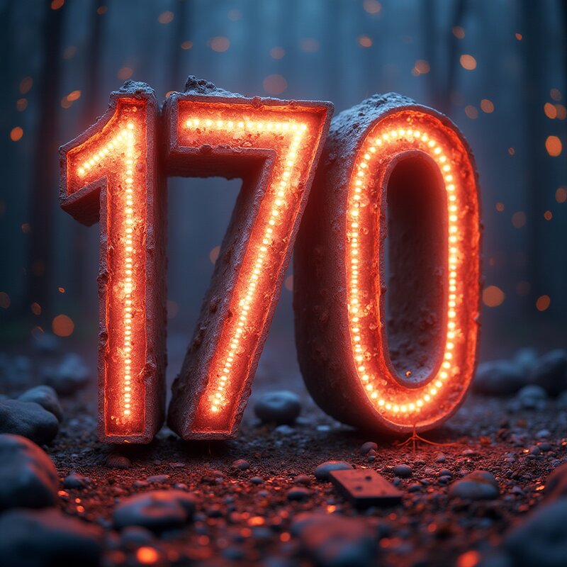 Artistic photo of number 170