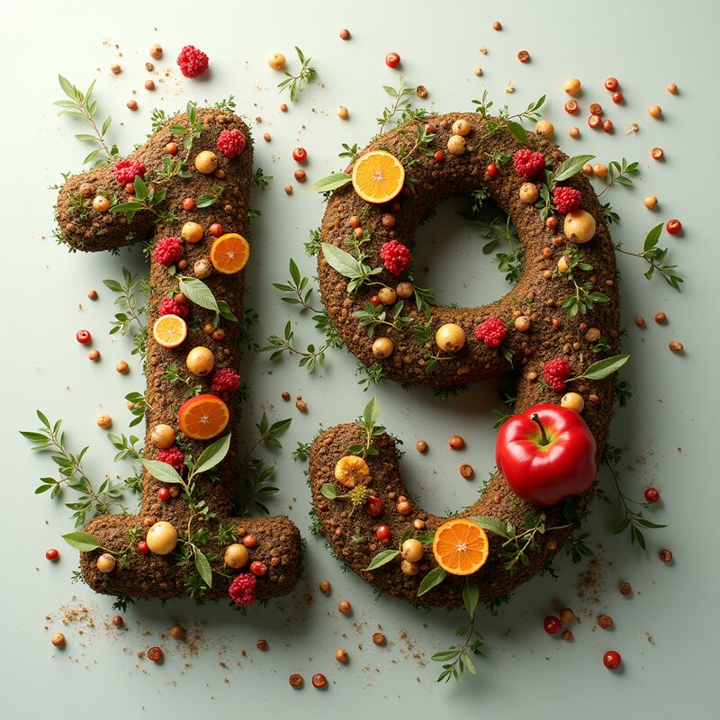 Artistic photo of number 19