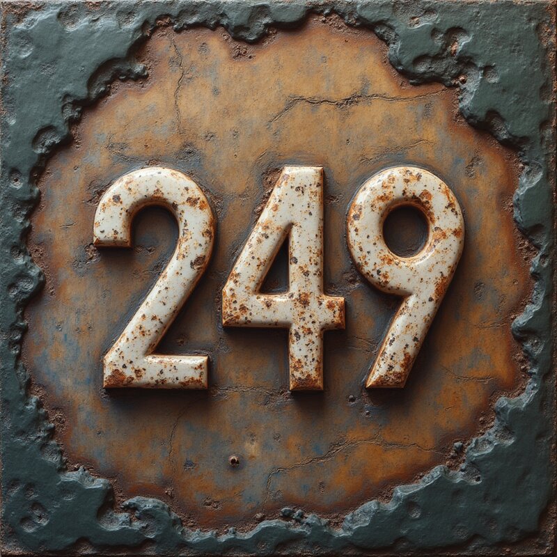 Artistic photo of number 249