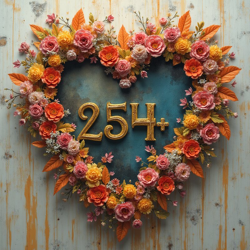 Artistic photo of number 254