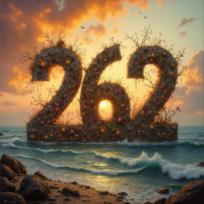 Artistic photo of number 262