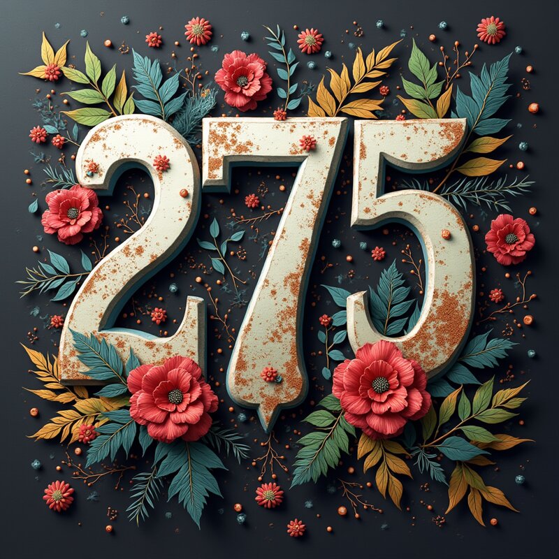 Artistic photo of number 275