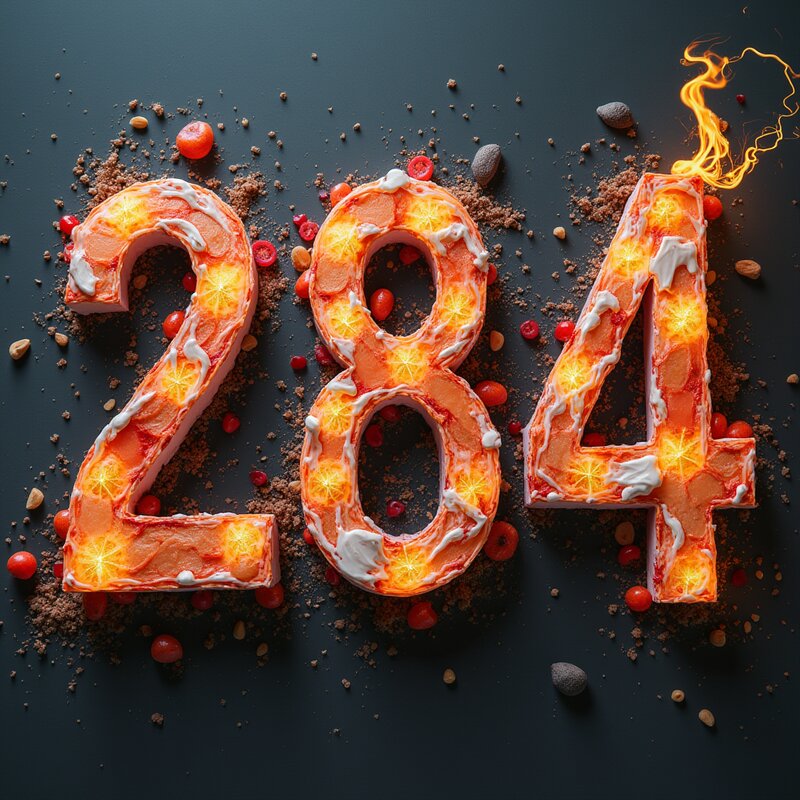 Artistic photo of number 284