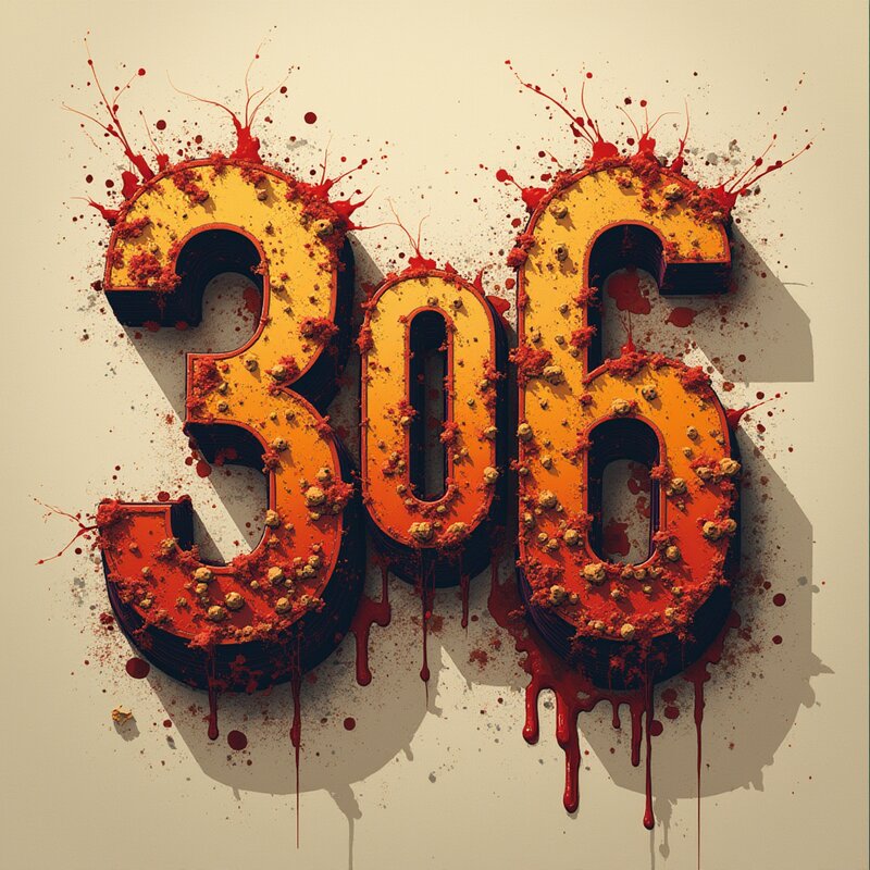 Artistic photo of number 306