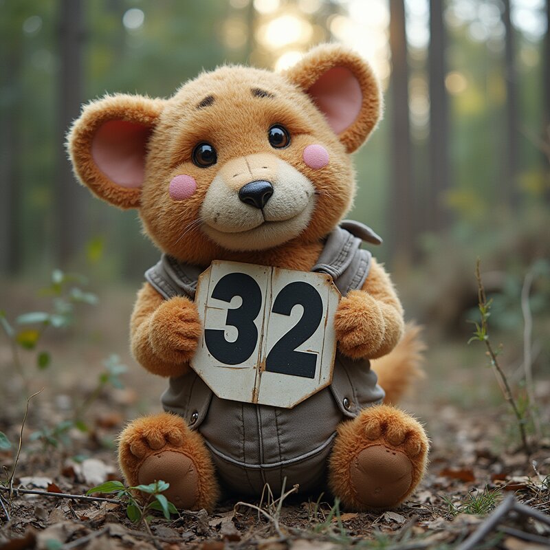 Artistic photo of number 32