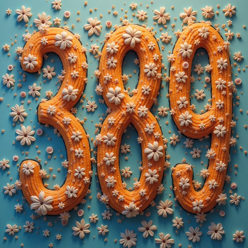 Artistic photo of number 389