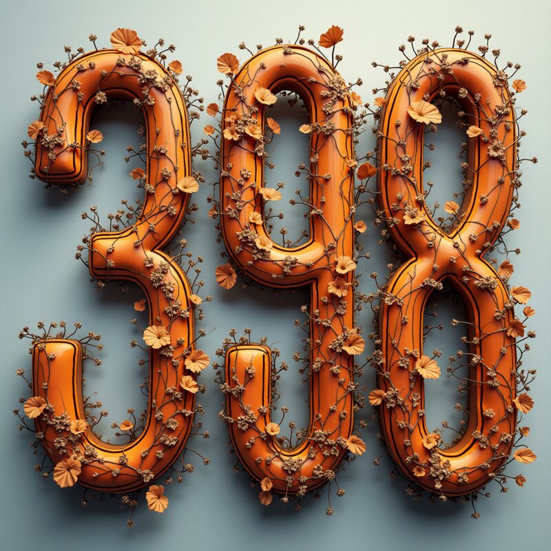 Artistic photo of number 398